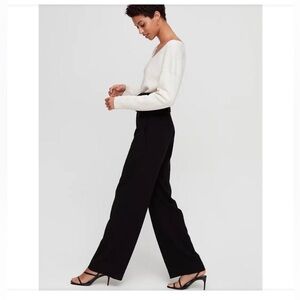 Aritzia Babaton Jermaine Black Dress Pants